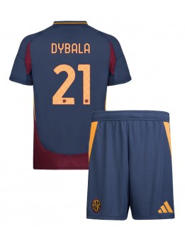 AS Roma Paulo Dybala #21 Replika Tredje Kläder Barn 2024-25 Kortärmad (+ byxor)